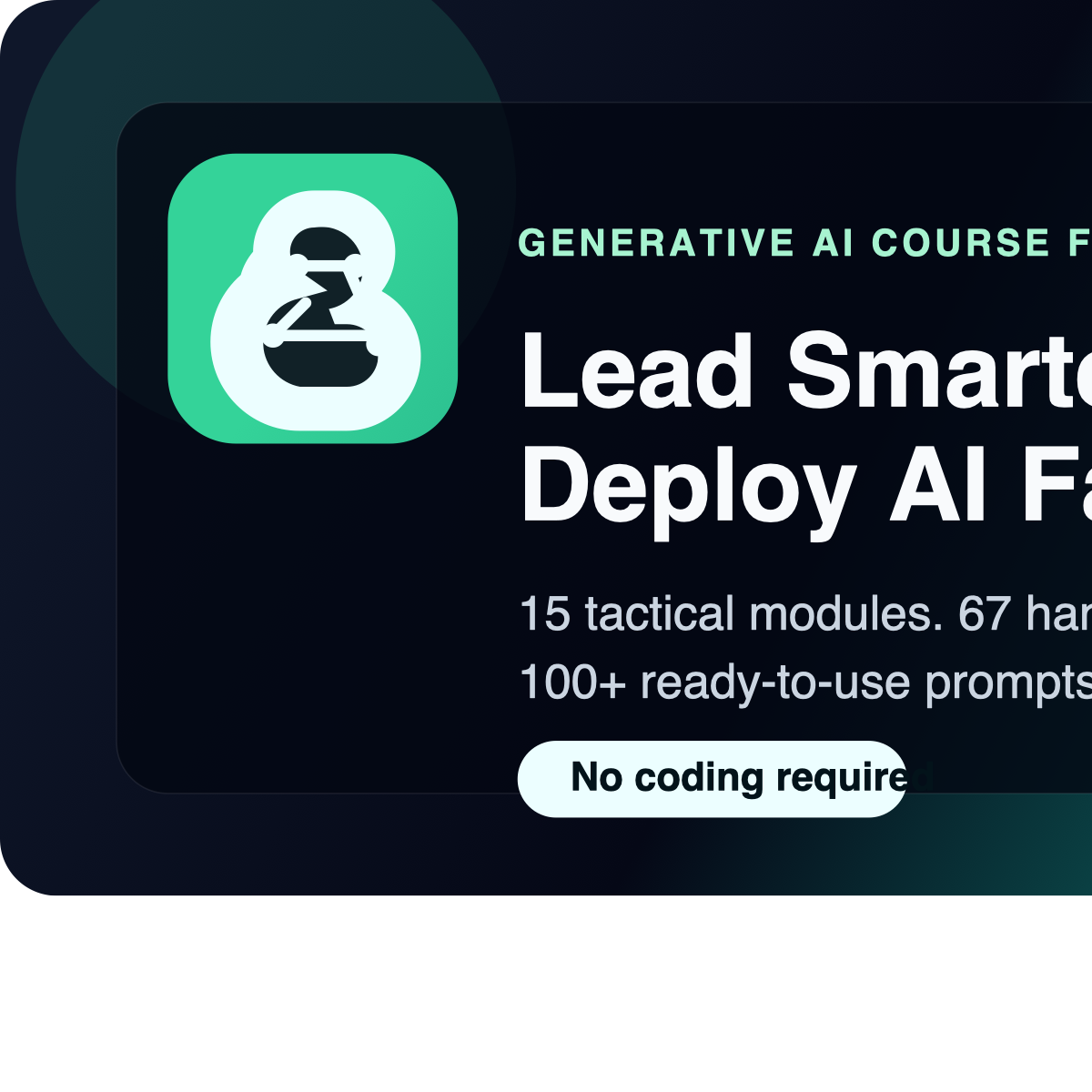 Generative AI Course for Managers & Leaders | Gen AI For Managers